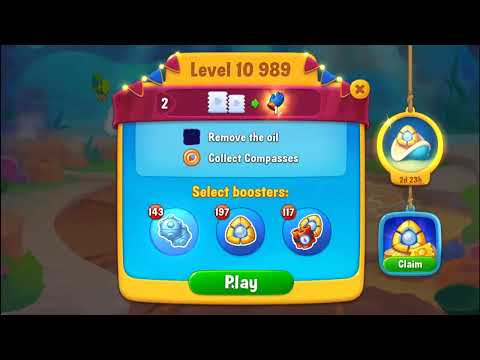 FISHDOM: 🐠🐬🦈 💥💥 Level 10987, 10988 Hard level, 10989 💥💥 No Boosters 💣🧨 💥💥