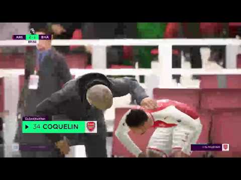 Arsenal vs Brighton EPL match day live 10/1/17 Fifa 18 Full Gameplay