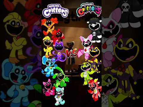 Nightmare Critters vs Smiling Critters | Poppy Playtime Chapter 4 #poppy4 #catnap #shorts