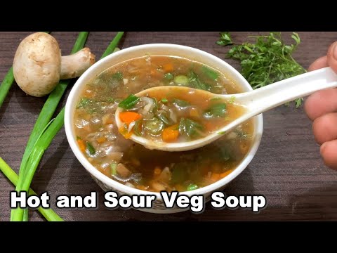 Restaurant Style Hot & Sour Veg Soup | How To Make Hot and Sour Soup Recipe | Real Feast