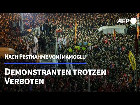 Nach Imamoglu-Festnahme: Tausende trotzen in Istanbul Erdogans Protestverbot | AFP