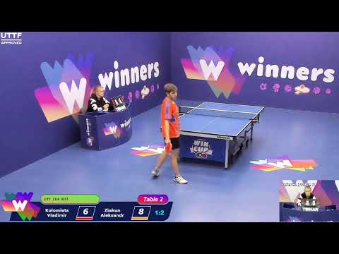 WINners CUP table 2  16.10 Kolomiets Vladimir - Ziakun Aleksandr  15:15