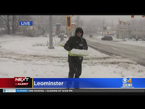 "It's been rough," Treacherous driving as nor'easter hits in Leominster