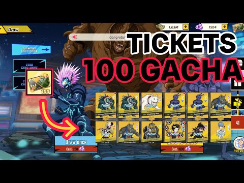 100 TICKETS GACHA "SSR" HOW MANY PEOPLE WILL COME OUT? "OPM ONE HIT ONE KILL"