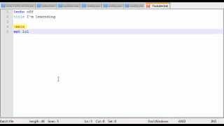 Batch Programming - 2 - Introduction to Variables, User Input