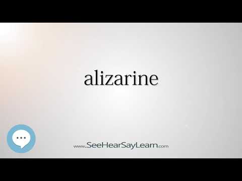 alizarine (Every English Word Pronounced) 📕🔊🗣️😎✅