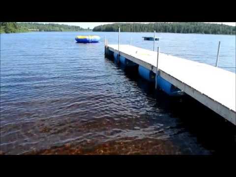 How to build a floating dock using barrels