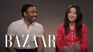 Donald Glover & Maya Erskine Test How Well They Know Each Other | All About Me | Harper's BAZAAR