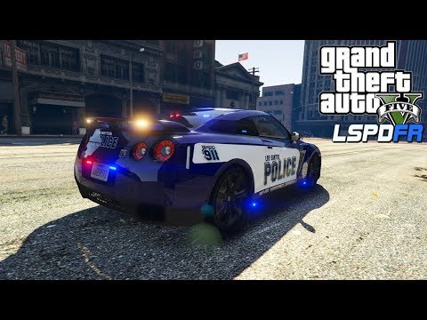 GTA 5 LSPDFR Police Mod - Check out the Nissan GT-R R35!!