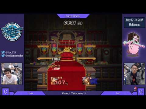 Project Melbourne 3 - Lux (Diddy) vs. Sora (DK) Project M Losers Finals