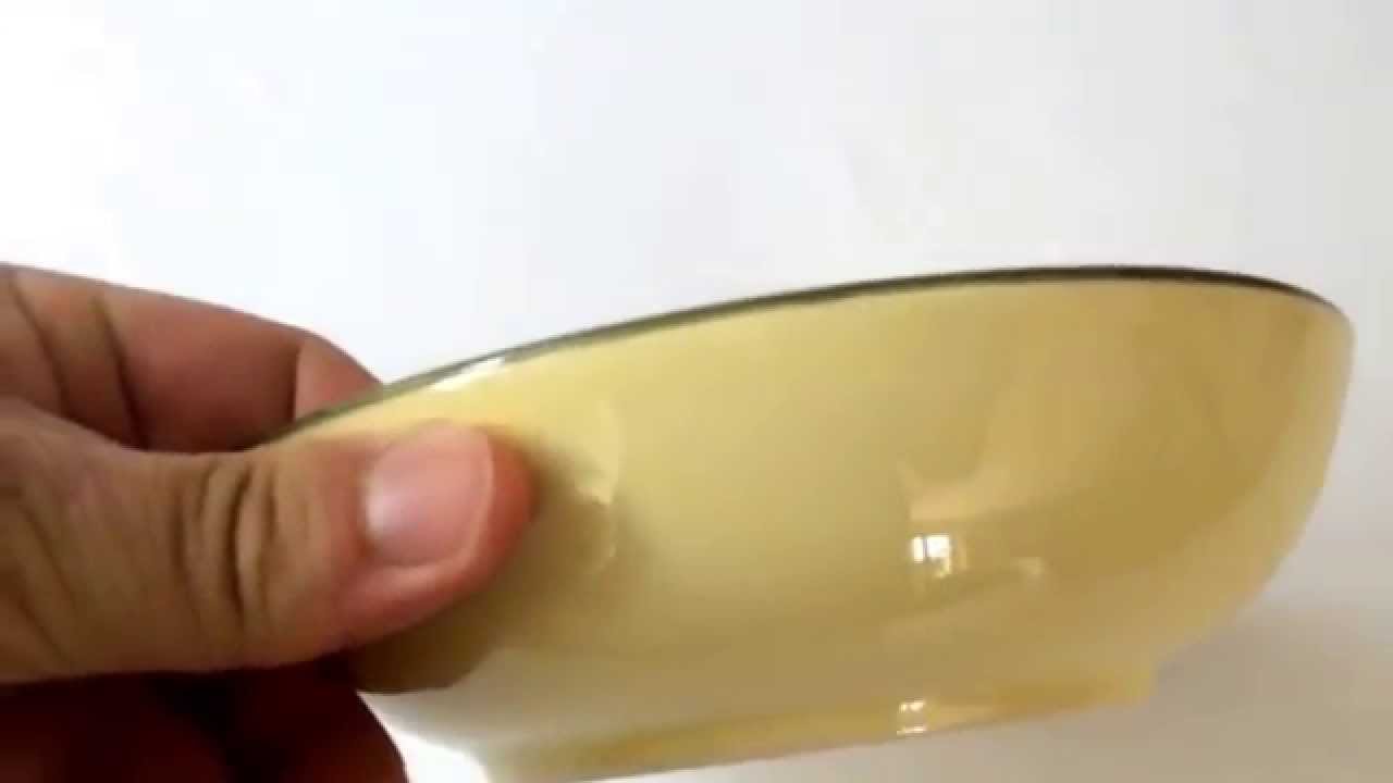 Zeller Keramik Müslischale mit Schrift Hahn und Henne