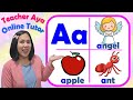 Learn The Alphabet ABC Lesson For Kids Teacher Aya Online Tutor