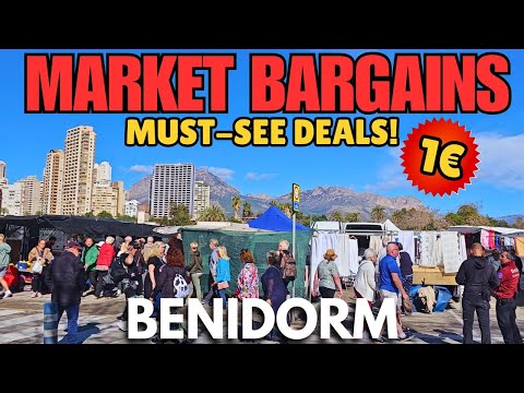 1€ BARGAINS at Benidorm’s Sunday Market! - Levante Beach