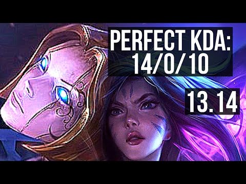 ORIANNA vs KAI'SA (MID) | 14/0/10, 68% winrate, Legendary, 7 solo kills | KR Master | 13.14