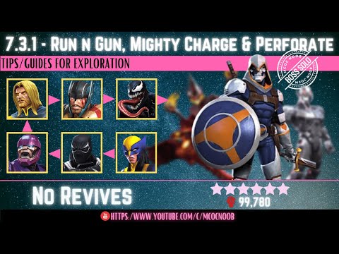 MCOC: Act 7.3.1 - Run & Gun, Mighty Charge & Perforate - Taskmaster - (Book 2, Act 1.3) - No Revives