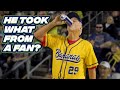 Bill Lee Chugs Fan's Beer Before Coming to Pitch
