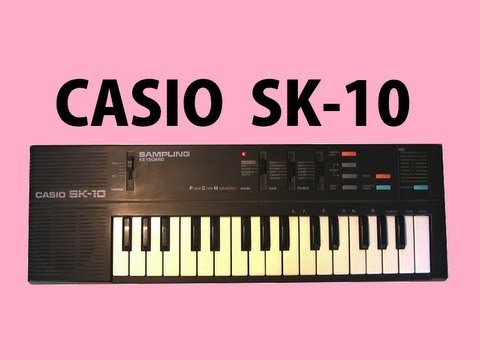 Casio SK-10 32-Key Sampling Keyboard 1980s - Black image 6