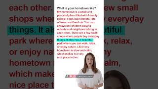 What is your hometown like? Learn English Speaking