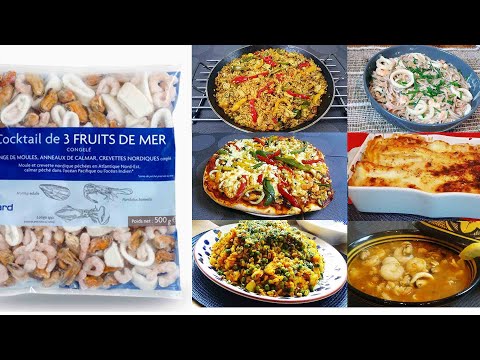 6 délicieuses recettes avec un sachet de cocktail de fruits de mer