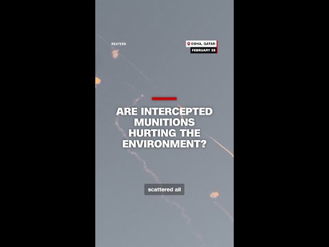 Are intercepted munitions impacting the environment in the Gulf?