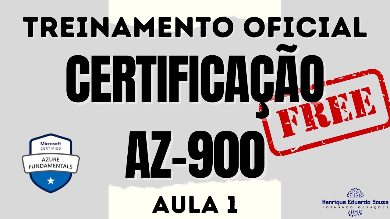 AZ-900 | Aula 01 | Curso Completo | Microsoft Azure Fundamentals | Preparação para o Exame AZ900