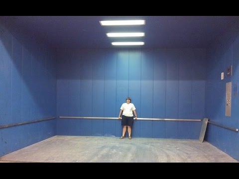 HUMONGOUS! Dover Hydraulic Freight Elevator in Austin, TX. with Custom Impulse fixtures