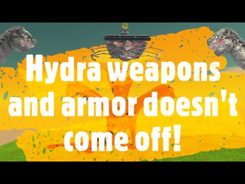 Hydra weapons and armor doesn't come off! ARBS: Animal Revolt Battle Simulator