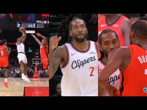 Kawhi Leonard GAME WINNER vs Rockets and drops 19 in 4th then chats with KD