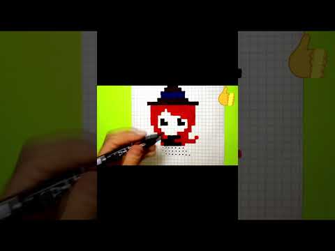 Insane Pixel Art: Drawing a Witch in Minecraft!