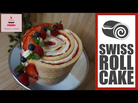 Swiss Roll Cake Recipe | how to make roll cake at home | Wickeltorte