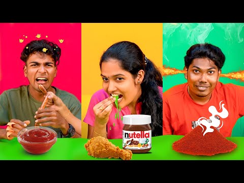 WEIRD COMBINATION CHALLENGE 🤮  Food Items Vs Dip Eating Challenge