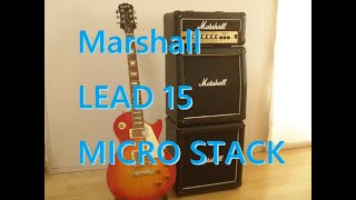 Video thumbnail for Marshall LEAD 15 MICRO STACK（G15MS）試奏レビュー動画。DEMO Review。マーシャル・マイクロスタック ギターアンプ LEAD15 by music diy_direct