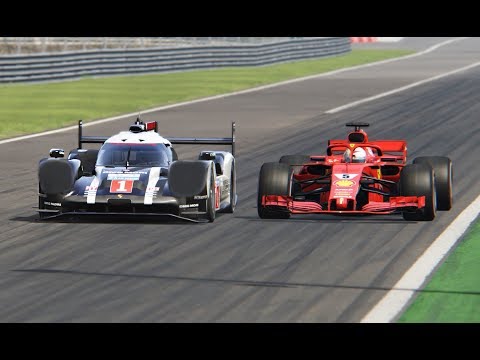 Ferrari F1 2018 vs Porsche 919 EVO - Monza