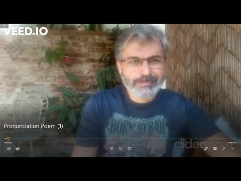 Anonymous Pronunciation Poem