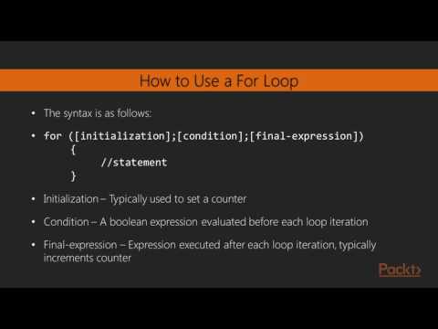 Beginning JavaScript and jQuery For Loop | packtpub com