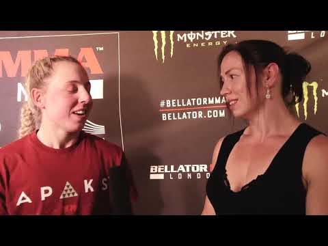 Bellator London:  Kate Jackson post fight interview
