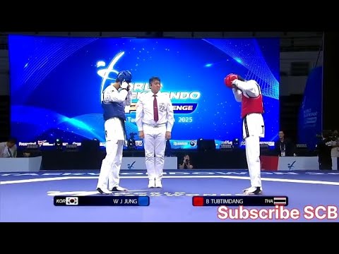 FINAL | M-68KG | FINAL WORLD TAEKWONDO GRAND PRIX CHALLENGE 2025 W J JUNG KOR 🟦VS B TUBTIMDANG THA 🟥