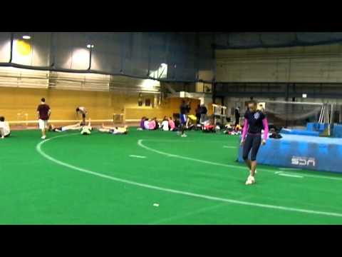 Karen Beautle High Jump Practice 01-15-2012