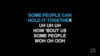 How 'bout Us in the style of Champaign karaoke video