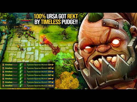 This Is How TIMELESS Pudge Offlane Deals With Ursa Safelane | 100% Ursa Got Rekt | Pudge Official