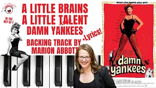 A Little Brains A Little Talent (Damn Yankees) - Backing Track &amp; Lyrics 🎹 *F*