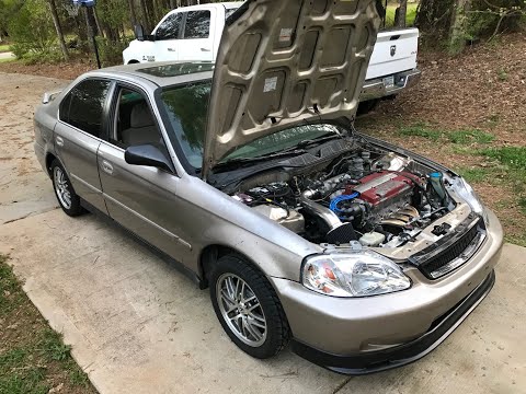 JDM H22A Euro R EK Civic Sedan swap complete MC_BUILT