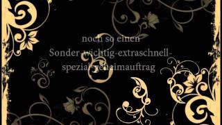 Coppelius - Diener 5er Herren (das Leiden des jungen B.) mit Lyrics