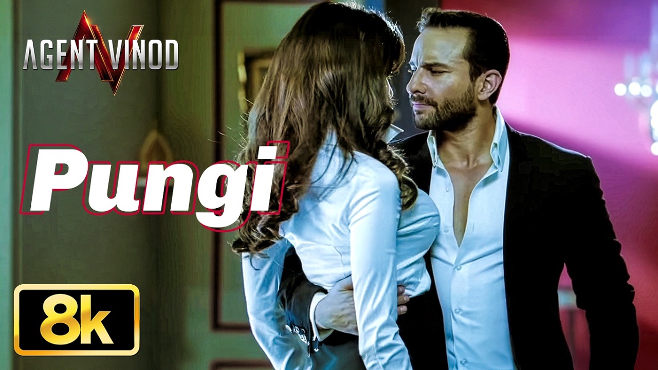 Pyar Ki Pungi Baja Kar 8K Full Video Song | Agent Vinod | Saif Ali Khan | Pritam | T-Series
