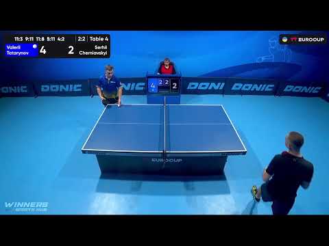 13:40 Valerii Tatarynov  - Serhii Cherniavskyi 09.08.2023 TT Euro.Cup Ukraine Master. TABLE 4
