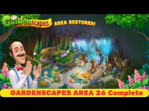 GARDENSCAPES AREA 26 Complete - Gardenscapes New Acres - Calvadori's Final Garden Complete