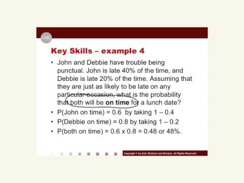 Lesson 13.4 - independent probabilities