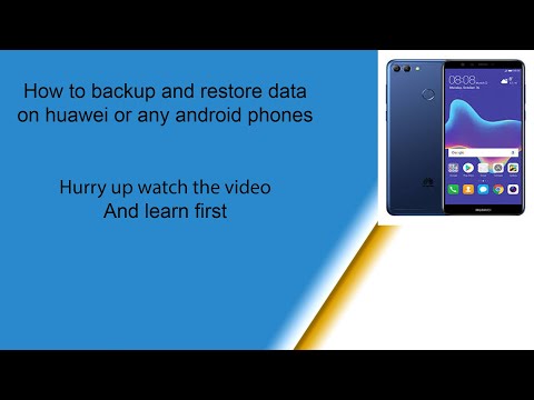 How to backup data and restore on huawei mobile /How to backup contacts and restore on huawei mobile