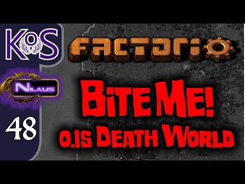 Factorio 0.15 Bite Me! Ep 48: IRON UPGRADE - Death World COOP MP Gameplay, Let's Play