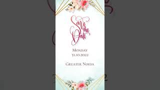 Floral save the date